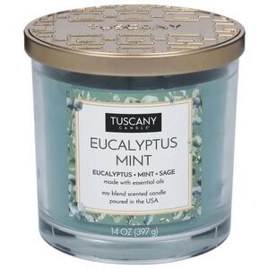 Tuscany Eucalyptus Mint Jar Candle - Light Green